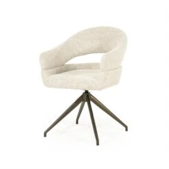 Hailey Eetkamerstoel Beige stof