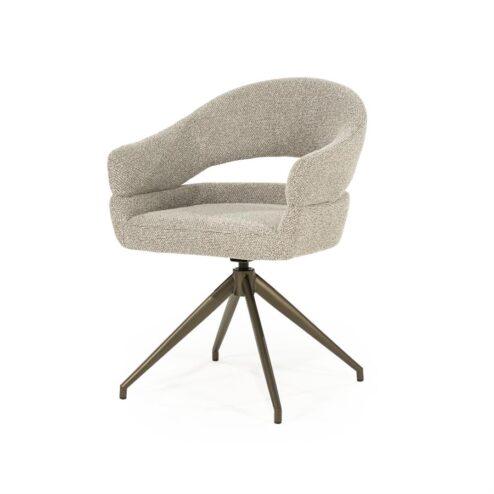 Alternative view of Hailey Eetkamerstoel Taupe stof