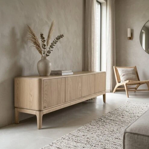 Harvey Tv meubel Eikenhout 4drs 170 cm