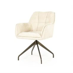 Hugo Eetkamerstoel Beige stof