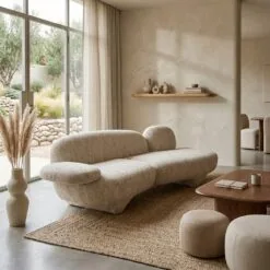 Jayden Bank Beige stof