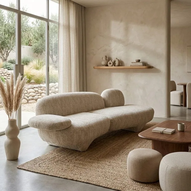 Jayden Bank Beige stof