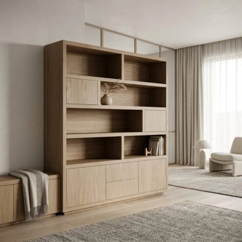 Kabinet Helsinki Lichtbruin 200x220cm