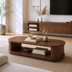 Luca salontafel 110 cm walnoot