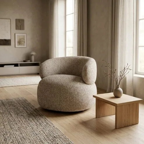 Maeve Fauteuil stof Beige