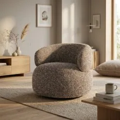 Maeve Fauteuil stof Taupe