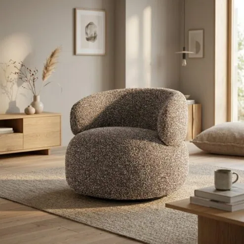 Maeve Fauteuil stof Taupe