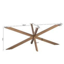 Matrixpoot Brons Ovaal/Rechthoek 190cm