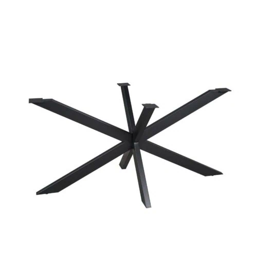 Matrixpoot Zwart Ovaal/Rechthoek 140cm