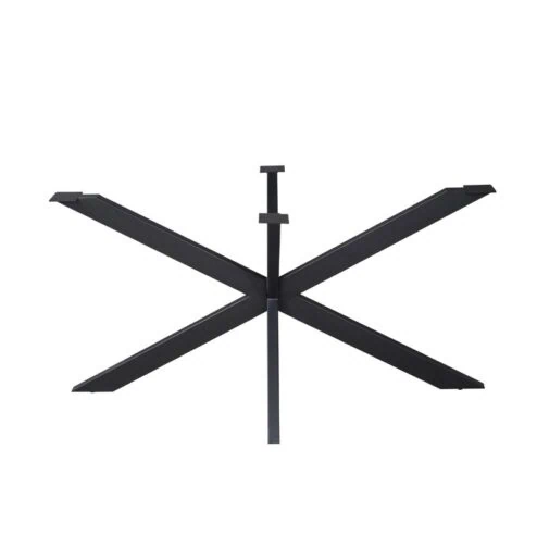Matrixpoot Zwart Ovaal/Rechthoek 140cm