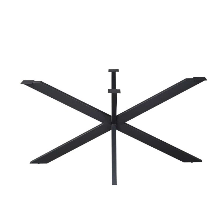 Matrixpoot Zwart Ovaal/Rechthoek 140cm