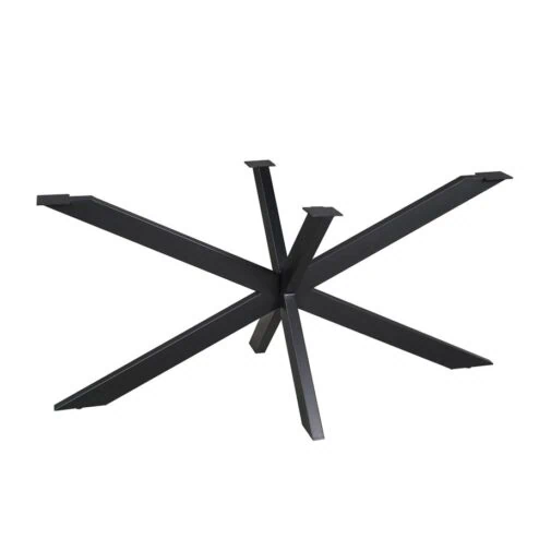 Matrixpoot Zwart Ovaal/Rechthoek 160cm