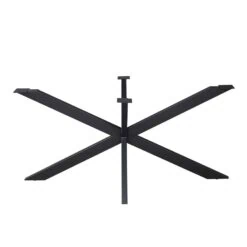 Matrixpoot Zwart Ovaal/Rechthoek 160cm