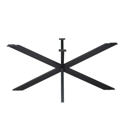 Matrixpoot Zwart Ovaal/Rechthoek 160cm