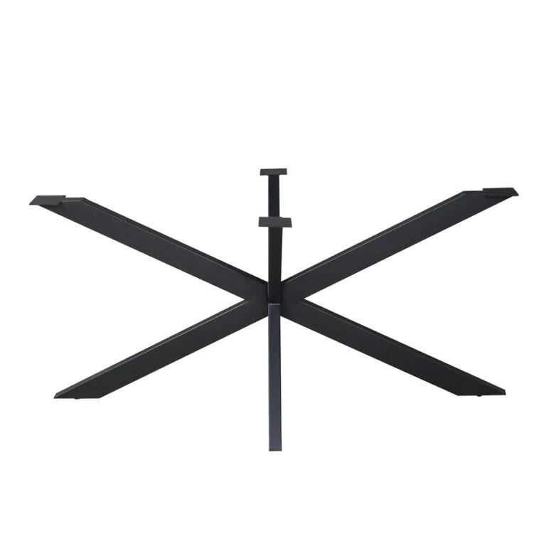 Matrixpoot Zwart Ovaal/Rechthoek 160cm