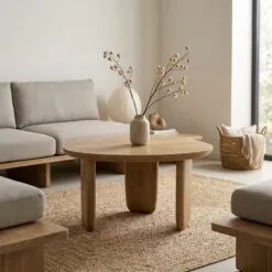Maud Salontafel Naturel mangohout 65cm