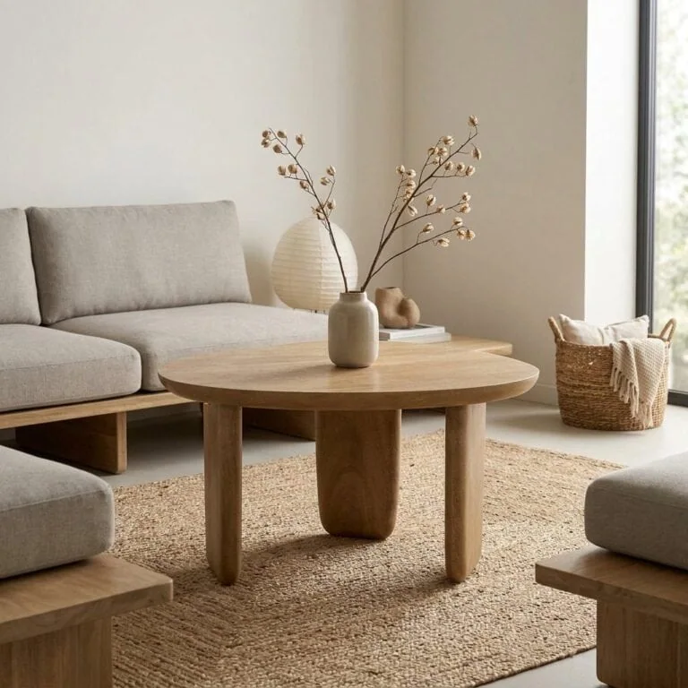 Maud Salontafel Naturel mangohout 65cm