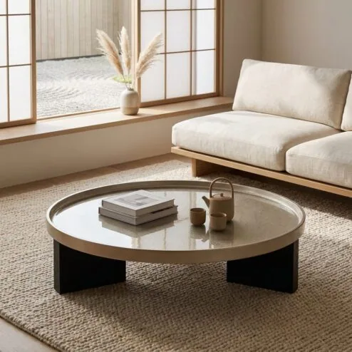 Mayson Salontafel beige 120 cm
