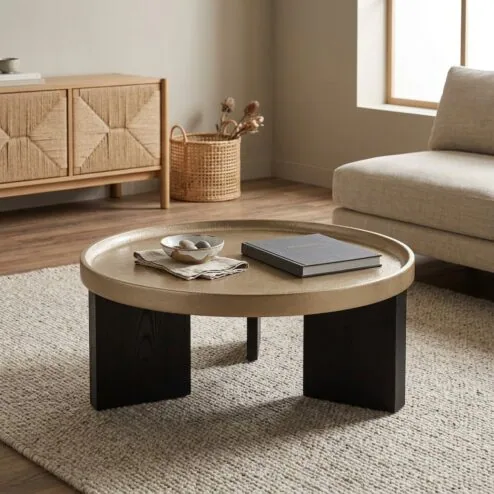 Mayson Salontafel beige 90 cm