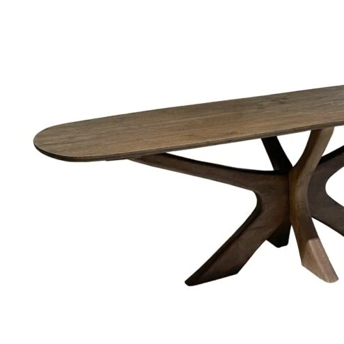 Montreaux Eettafel Bruin Deens ovaal 220cm