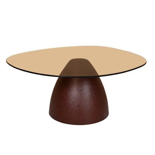 Mylon Salontafel glas Burgundy 86cm