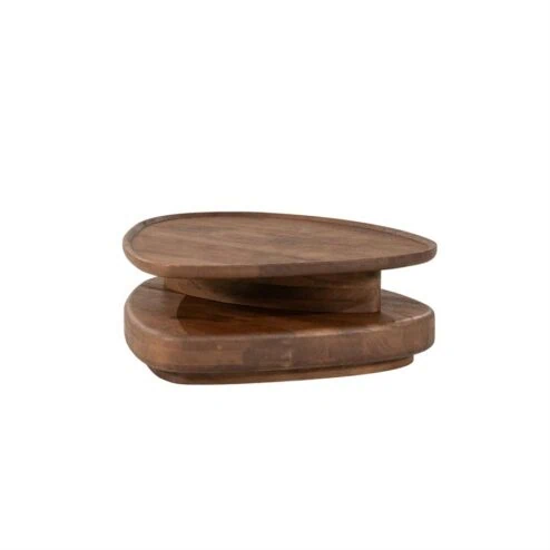 Alternative view of Nino Salontafel Organisch Small Bruin 80cm
