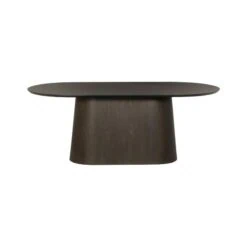 Novero Eettafel Espresso eiken ovaal 200cm