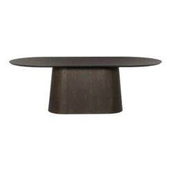 Novero Eettafel Espresso eiken ovaal 230cm