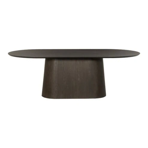 Novero Eettafel Espresso eiken ovaal 230cm
