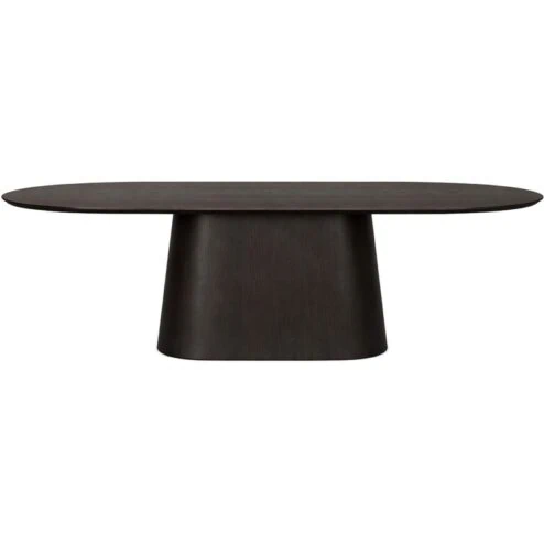 Novero Eettafel Espresso eiken ovaal 280cm