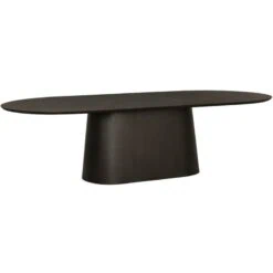 Novero Eettafel Espresso eiken ovaal 280cm