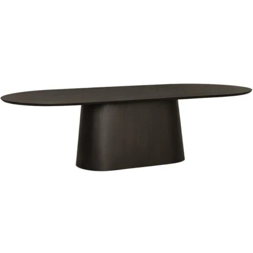 Novero Eettafel Espresso eiken ovaal 280cm