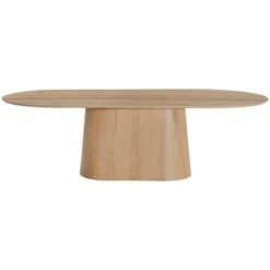 Novero Eettafel naturel eiken ovaal 280cm