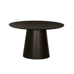 Novero Eettafel rond Espresso eiken 130cm