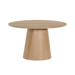Novero Eettafel rond naturel eiken 130cm