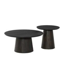 Novero Salontafel Espresso eiken 50cm rond