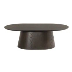 Novero Salontafel Espresso eiken Ovaal 120cm