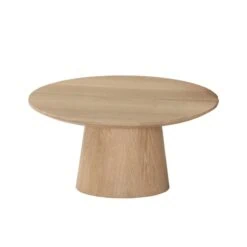 Novero Salontafel naturel eiken 80cm rond