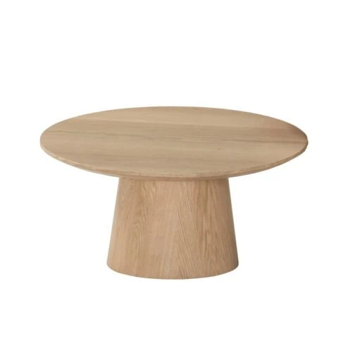 Novero Salontafel naturel eiken 80cm rond