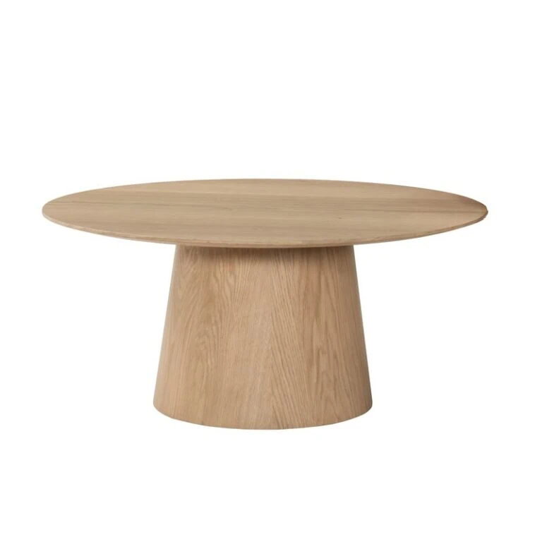 Novero Salontafel naturel eiken 80cm rond
