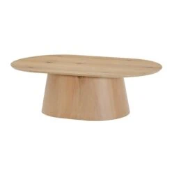 Novero Salontafel naturel eiken Ovaal 120cm