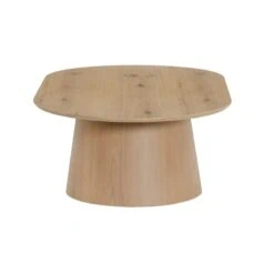 Novero Salontafel naturel eiken Ovaal 120cm