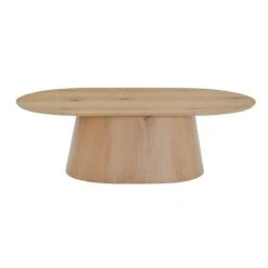 Novero Salontafel naturel eiken Ovaal 120cm