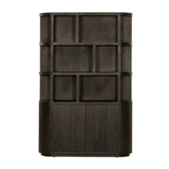 Novero Vakkenkast Espresso eiken 145cm