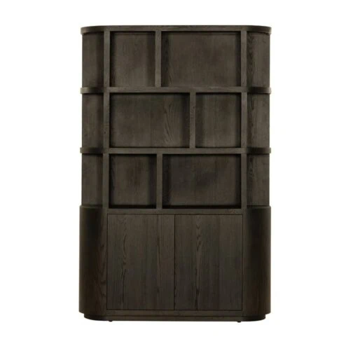 Novero Vakkenkast Espresso eiken 145cm