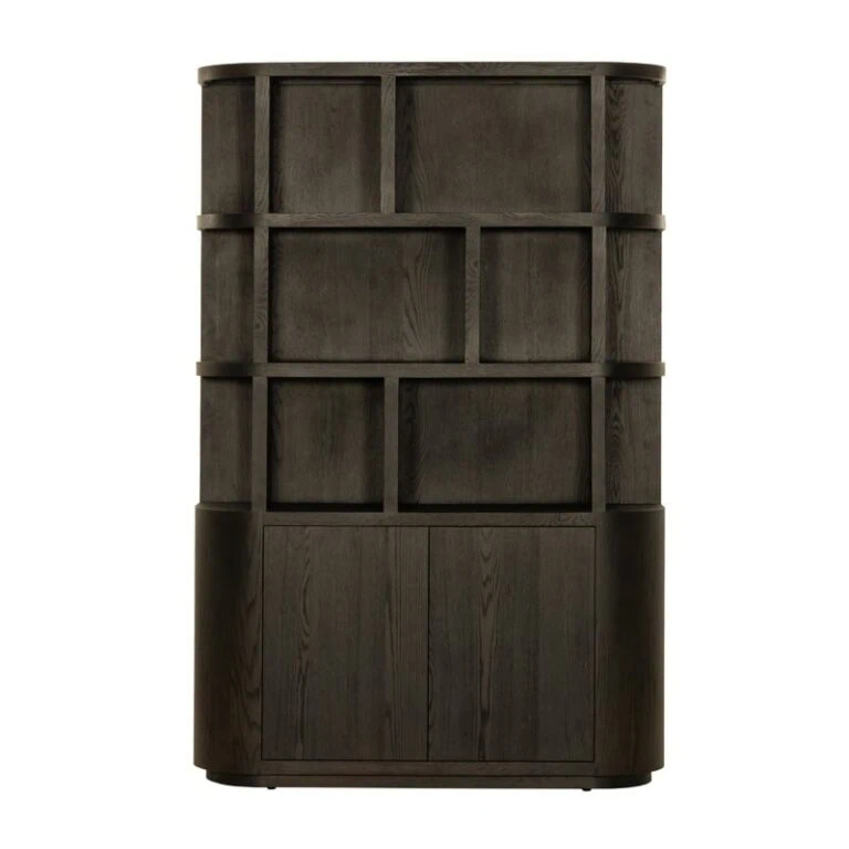 Novero Vakkenkast Espresso eiken 145cm