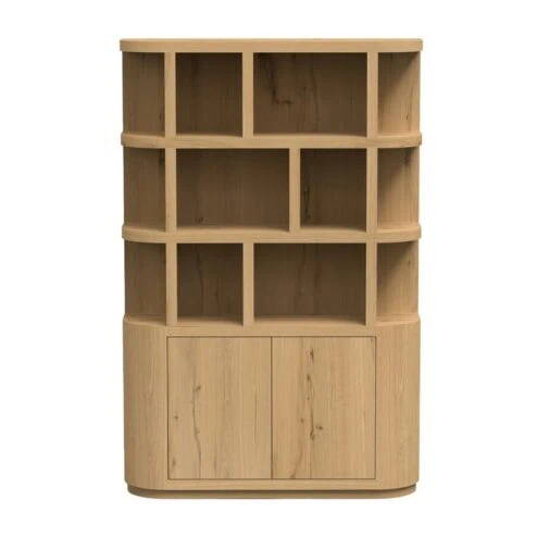 Novero Vakkenkast naturel eiken 145cm