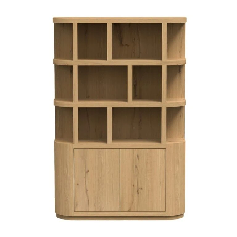 Novero Vakkenkast naturel eiken 145cm