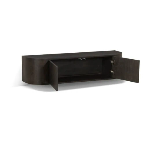 Novero Zwevend Tv meubel Espresso eiken 140cm