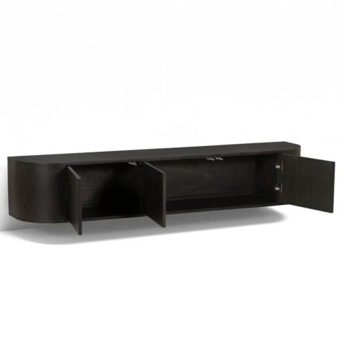 Novero Zwevend Tv meubel Espresso eiken 180cm